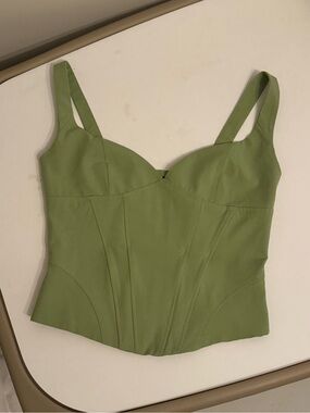 Green Bustier Corset Top